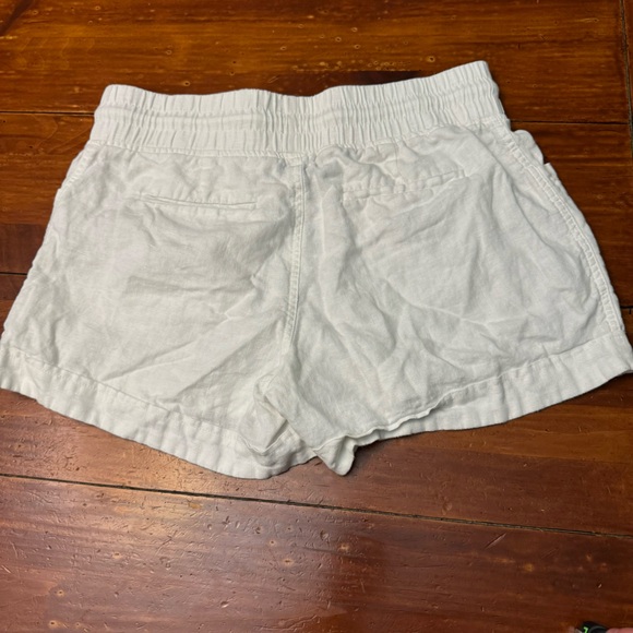 Athleta Cabo Linen 4” Shorts in White Womens Size 8 - Picture 5 of 10